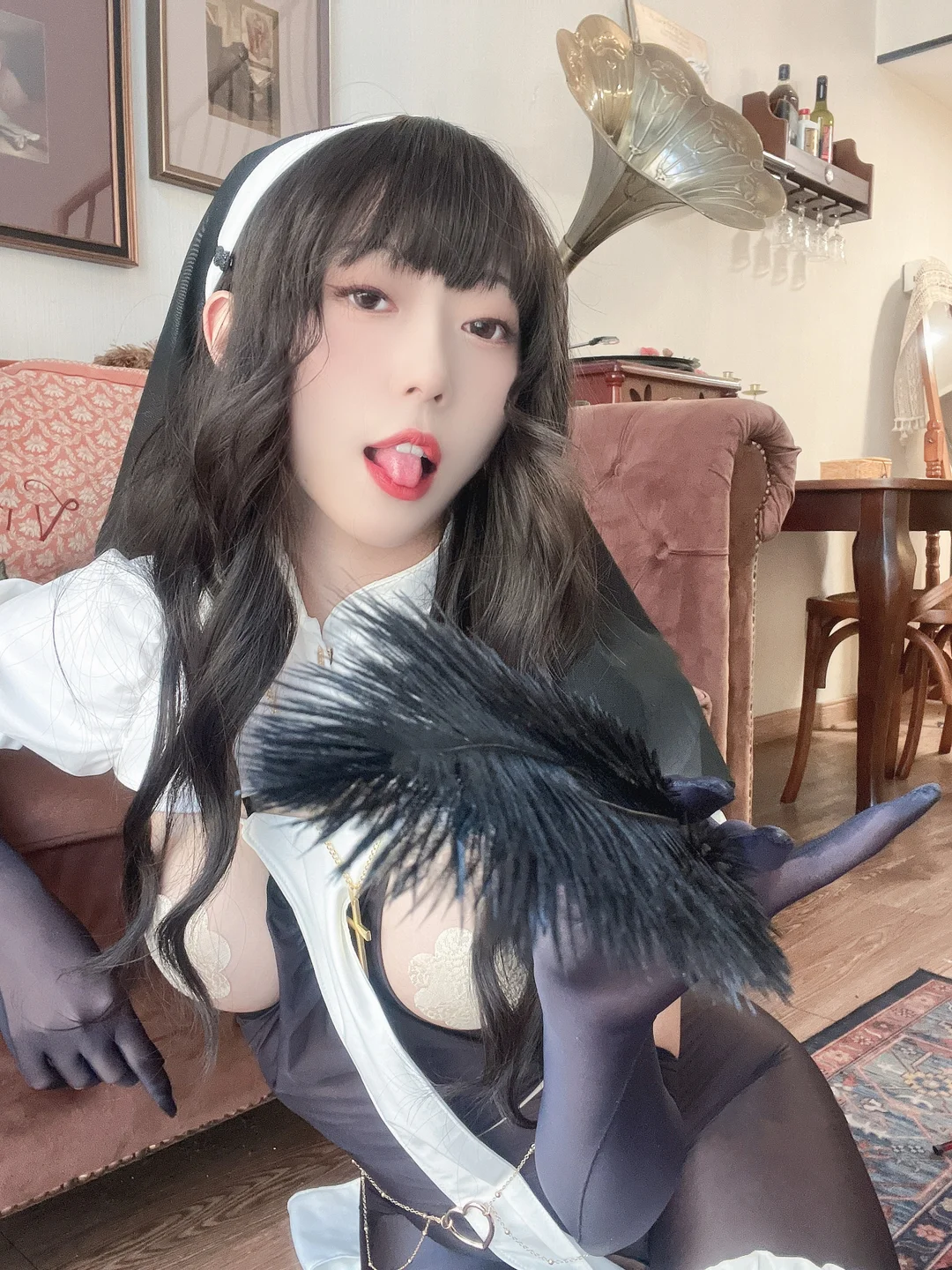 Money冷冷 - 透明修女 [61P,2V-2.37GB] tg@simisebaisi 【丝足阁】001.webp